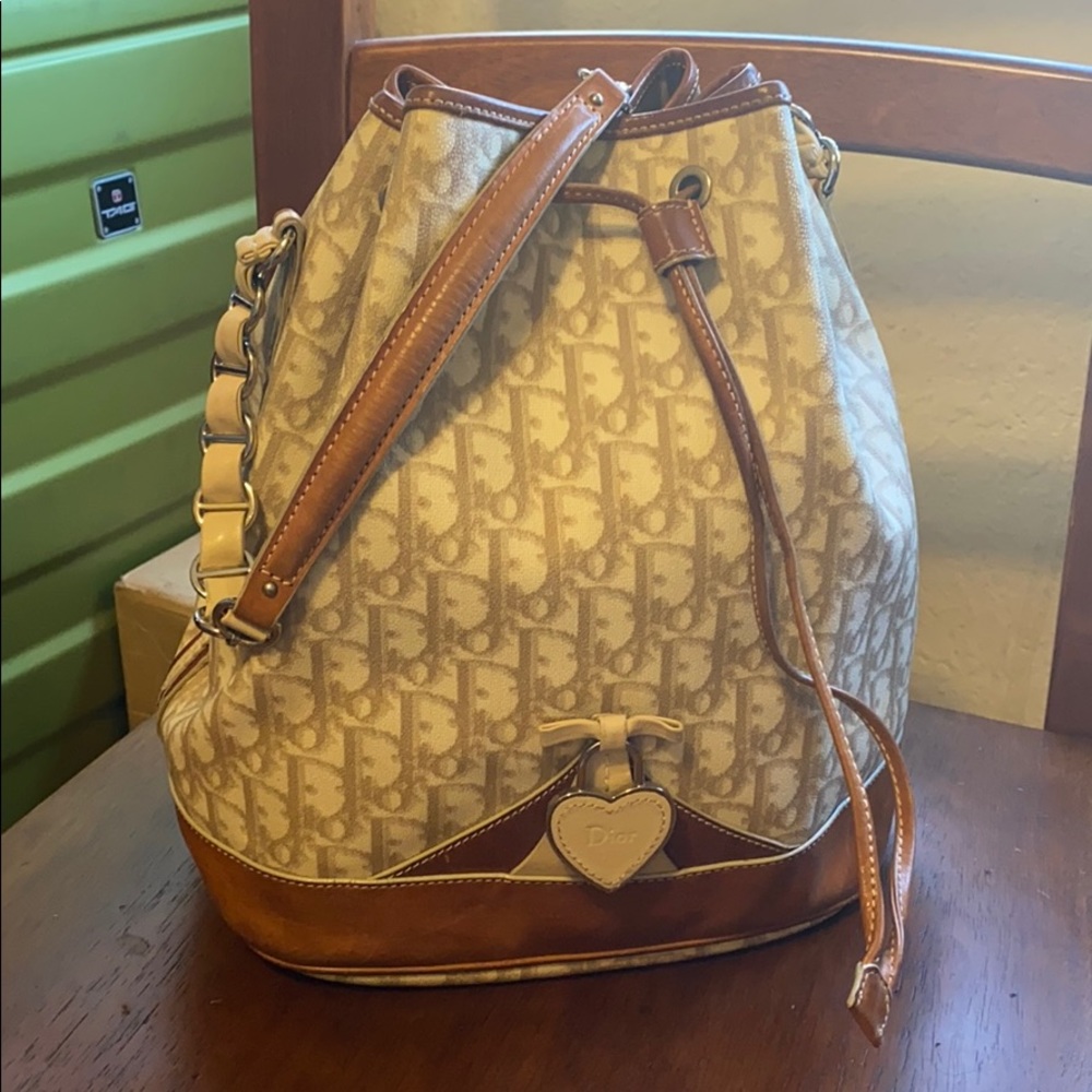Christian Dior Diorissimo Trotter Bucket Bag
